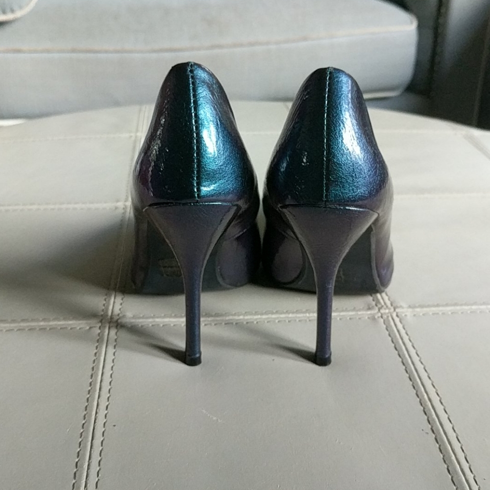 ❄️ Metallic Blue Purple High Heels - Picture 5 of 5